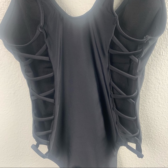 TINIBIKINI BLACK ONE PIECE SUIT WITH LACE … - Picture 5 of 5